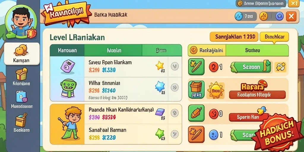 Fitur interaktif yang meningkatkan pengalaman bermain.